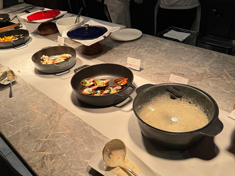 並べられた料理