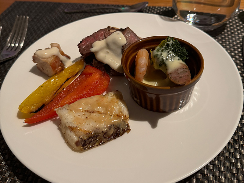取り分けた料理