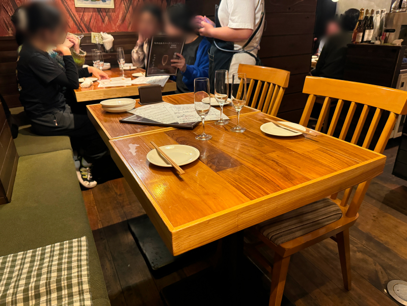 下町ビストロ リカリカの店内