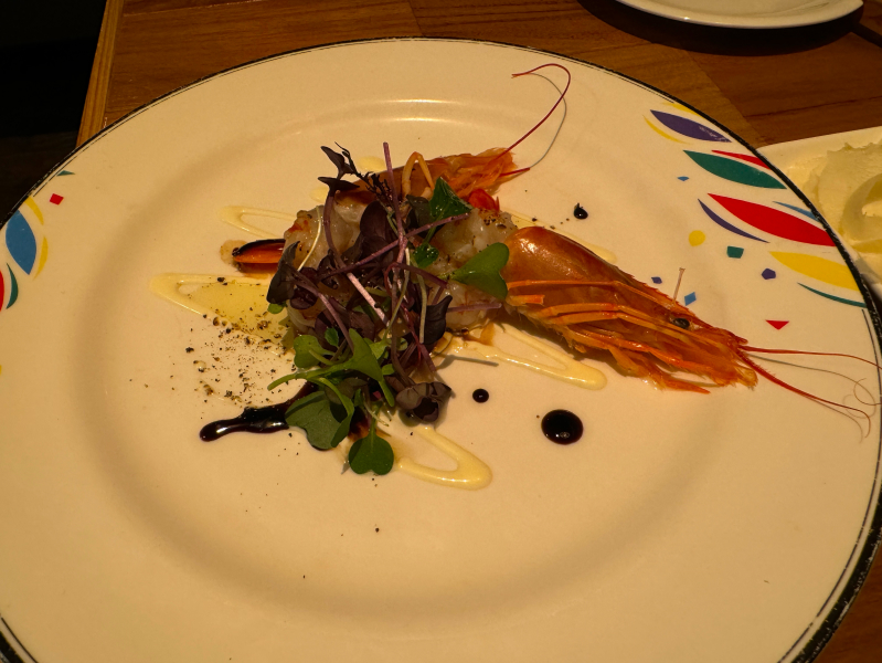 下町ビストロ リカリカの赤海老のカルパッチョ