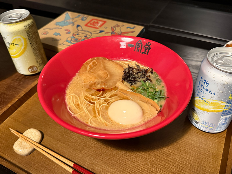 ポケモンセンターフクオカの一風堂コラボラーメン