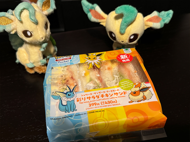 シャワーズ・サンダース・ブースターの彩サラダチキンサンド