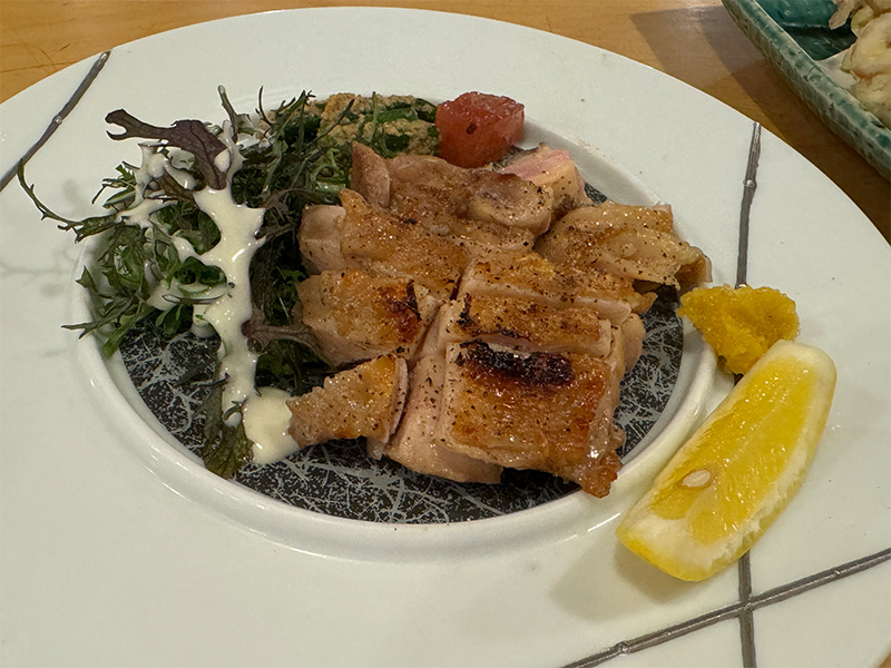 川太郎博多店の鶏のグリル