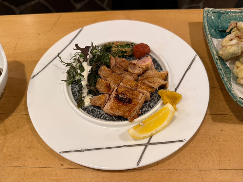 川太郎博多店の鶏のグリル