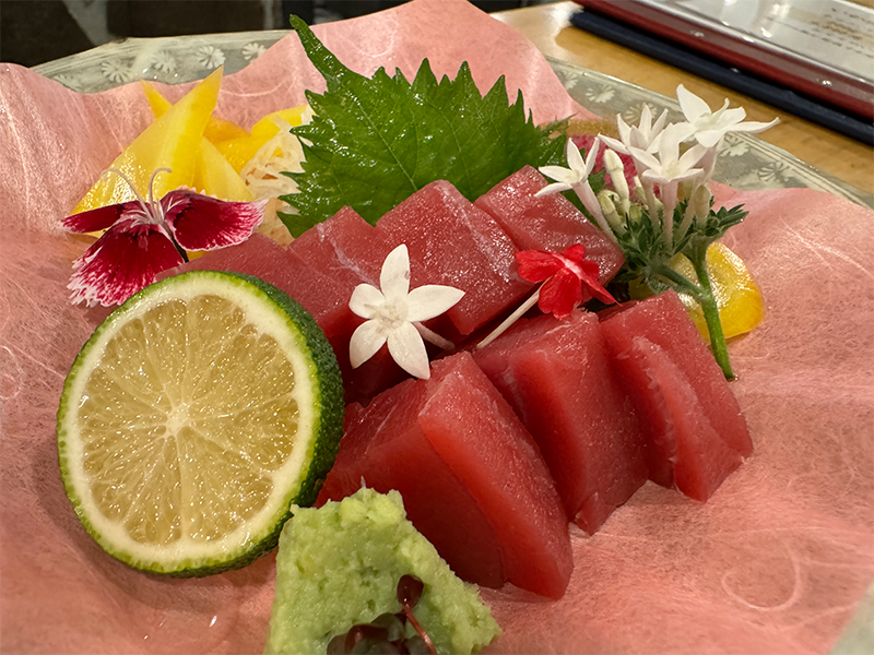 川太郎博多店のマグロのお造り