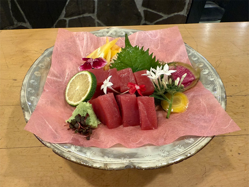 川太郎博多店のマグロのお造り