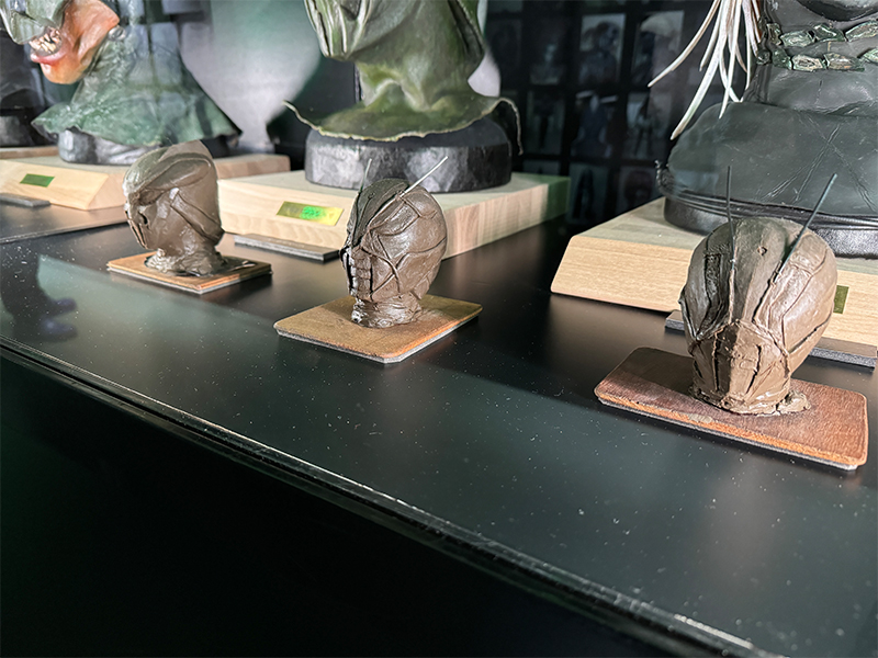 超クウガ展のグロンギの頭部