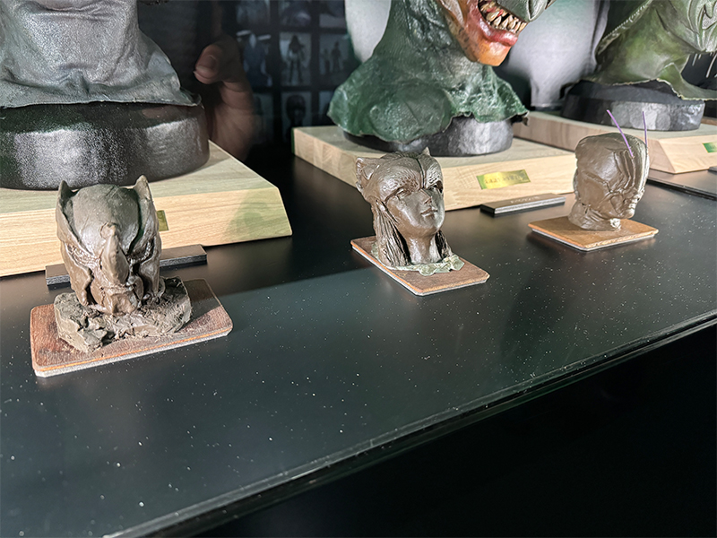 超クウガ展のグロンギの頭部
