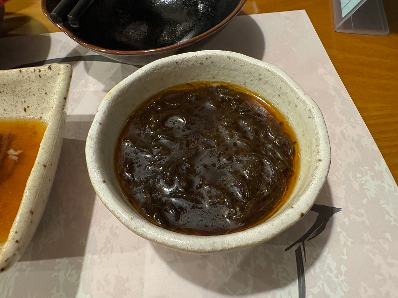 アグーしゃぶしゃぶ みるく 博多祇園店のもずく
