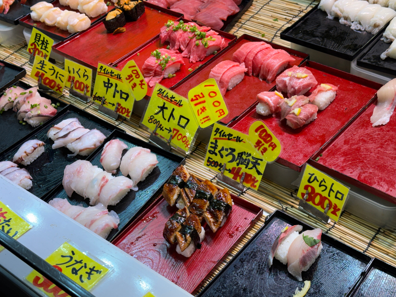 唐戸市場の寿司