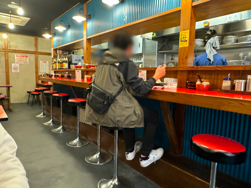 長浜ラーメンはじめ2号店の店内