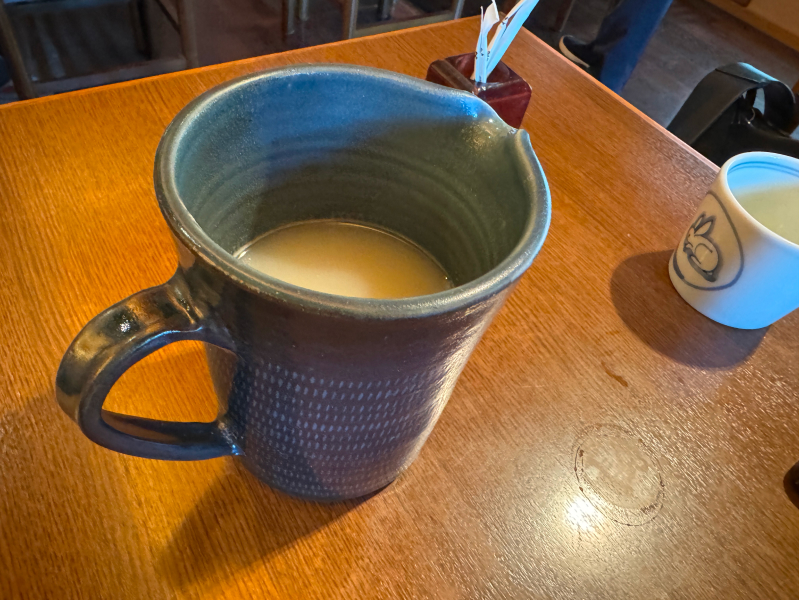 手打ち蕎麦 やぶ金の蕎麦湯