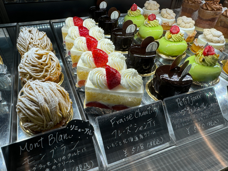 パティスリー プティ ジュールのケーキ