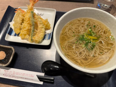 そばと酒と天ぷら 素やの天ぷらそば