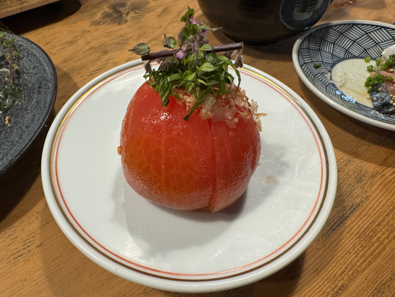 博多もつ鍋 前田屋 大名店のトマトのおひたし